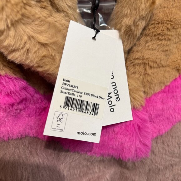 Molo Kids Haili Block Deer Jacket - 5Y - Picture 4 of 5